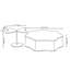 Table basse noire moderne de luxe moderne