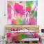 Tapisserie à motif floral, de fleurs rouges-28487300