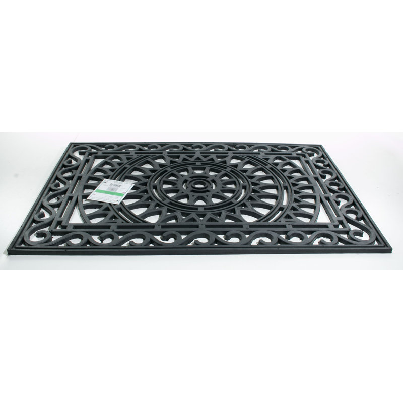 Tapis pour porte d’extérieur antidérapant Needville, 24 po x 36 po
