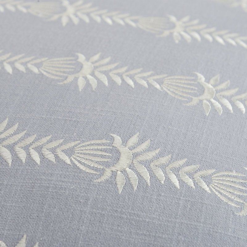 Coussin décoratif carré Tasha, Bleu clair