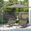 188cm Long Chaise Lounge Set with Cushions