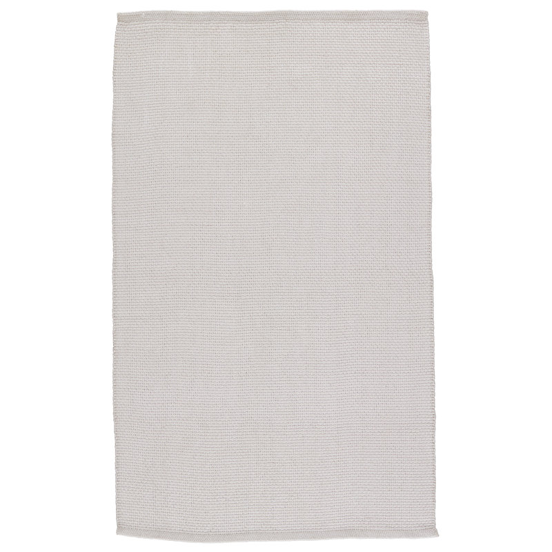 Tapis intérieur / extérieur gris clair fait à la main Indira, Rectangle 8 pi x 10 pi