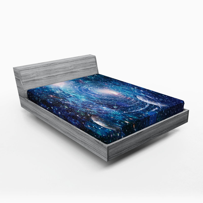 Microfiber Abstract Fitted Sheet, Queen Fitted Sheet