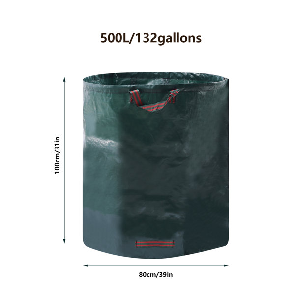 Lawn and Leaf Bags 39 Gallon Garbage Bags Outdoor Trash Bags, 100