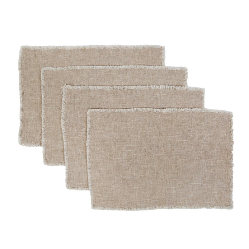 Oakville Rectangle Placemats, Blush