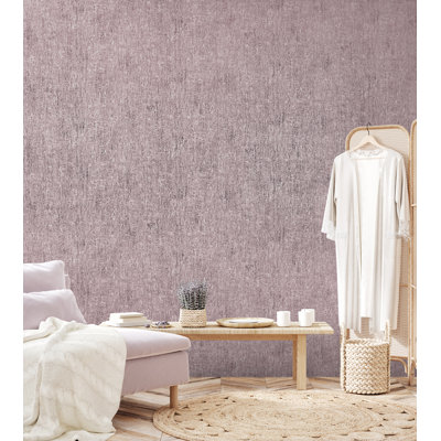 Crafted Silky Metallic Base Texture Design 33' L x 21" W Wallpaper Roll