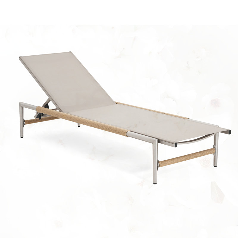 Chaise longue d'extérieur Aluminun