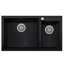 33.88'' L Double Bowl Granite Kitchen Sink-20524774