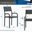 Office Visiting Chair with metal frame, Black
