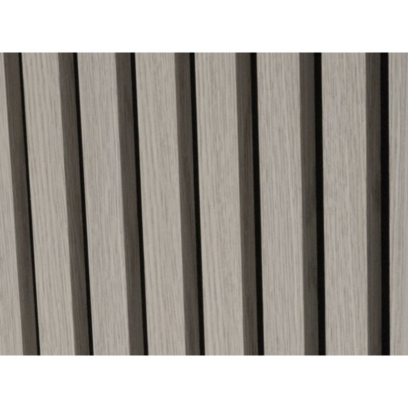  Acoustic Wood Wall Paneling, Decorative Soundproof Panels for Walls and Ceilings, 3D Slat Wood Wall Panels, Dark Gray