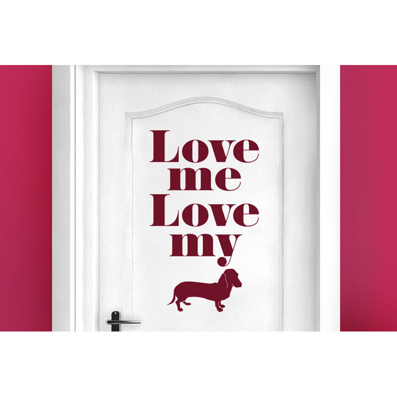 Animals Wall Decal, Burgundy