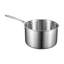 Casserole 4 pintes en acier inoxydable avec couvercle en verre et poignée ergonomique