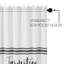 Rideau de douche simple Sawyer Mill