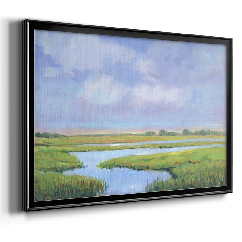 Summer Marsh II, reproduction d'art sur toile, H 14 po x l 20 po x P 1,5 po, Noir