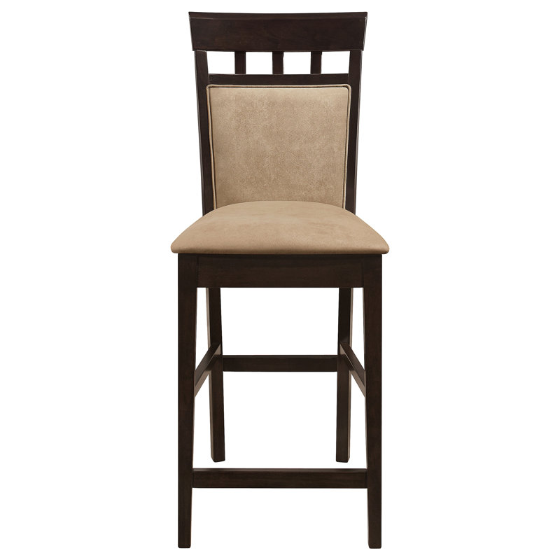 Anastin Closed Back Counter Chair Cappuccino, Rich Dark Cappuccino