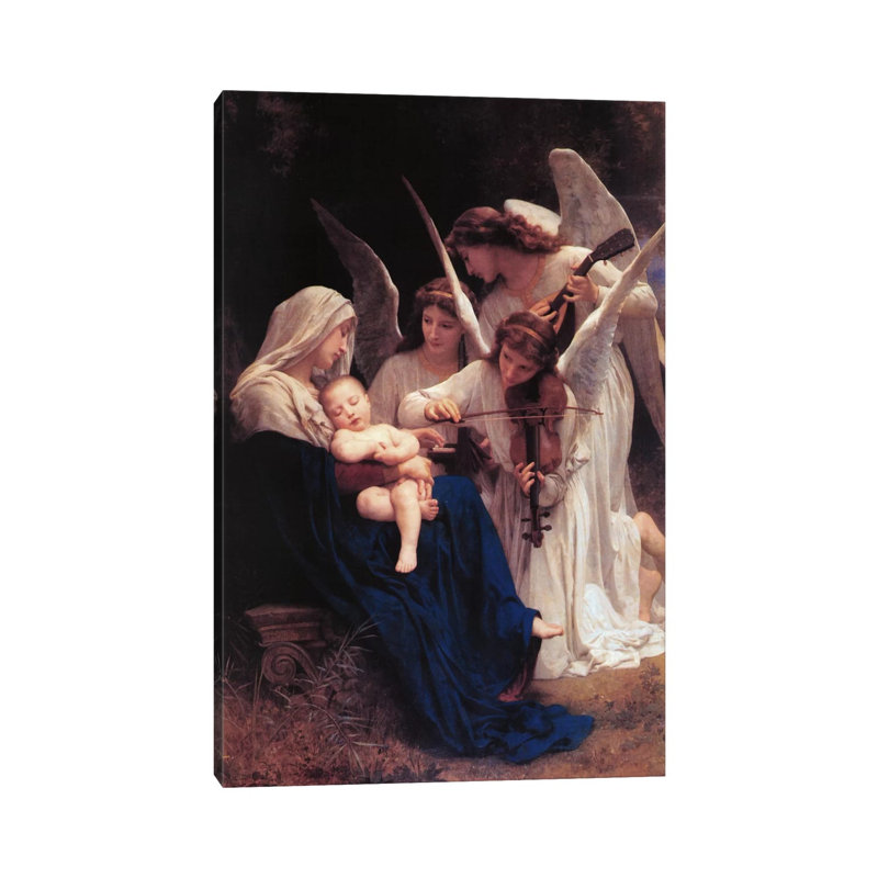 Song Of The Angels by William-Adolphe Bouguereau - Wrapped Canvas Print, 20.32 cm H x 30.48 cm W