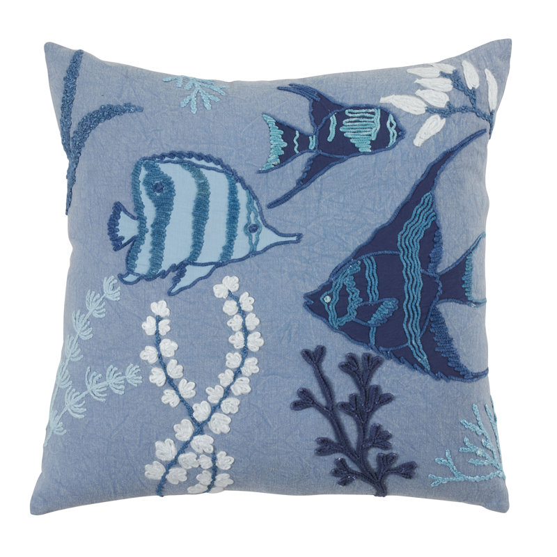 Cotton Throw Pillow, Down Blend