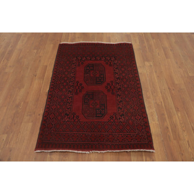 Tapis de vestibule oriental afghan Elephant