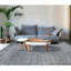 Tapis gris noué à la main Halesite-1287813609