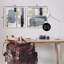«Neutral Linear Abstracts», ensemble de 2 estampes grises encadrées, design par Jacob Q-114316306-114316307