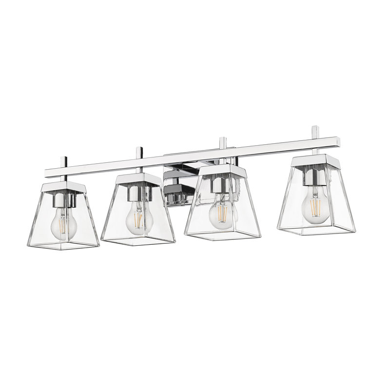 4 - Light Dimmable Vanity Light, Chrome