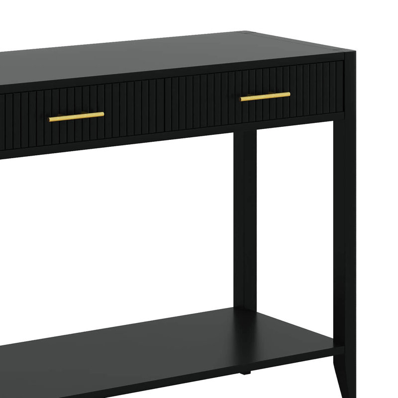 59.86" Console Table, Black