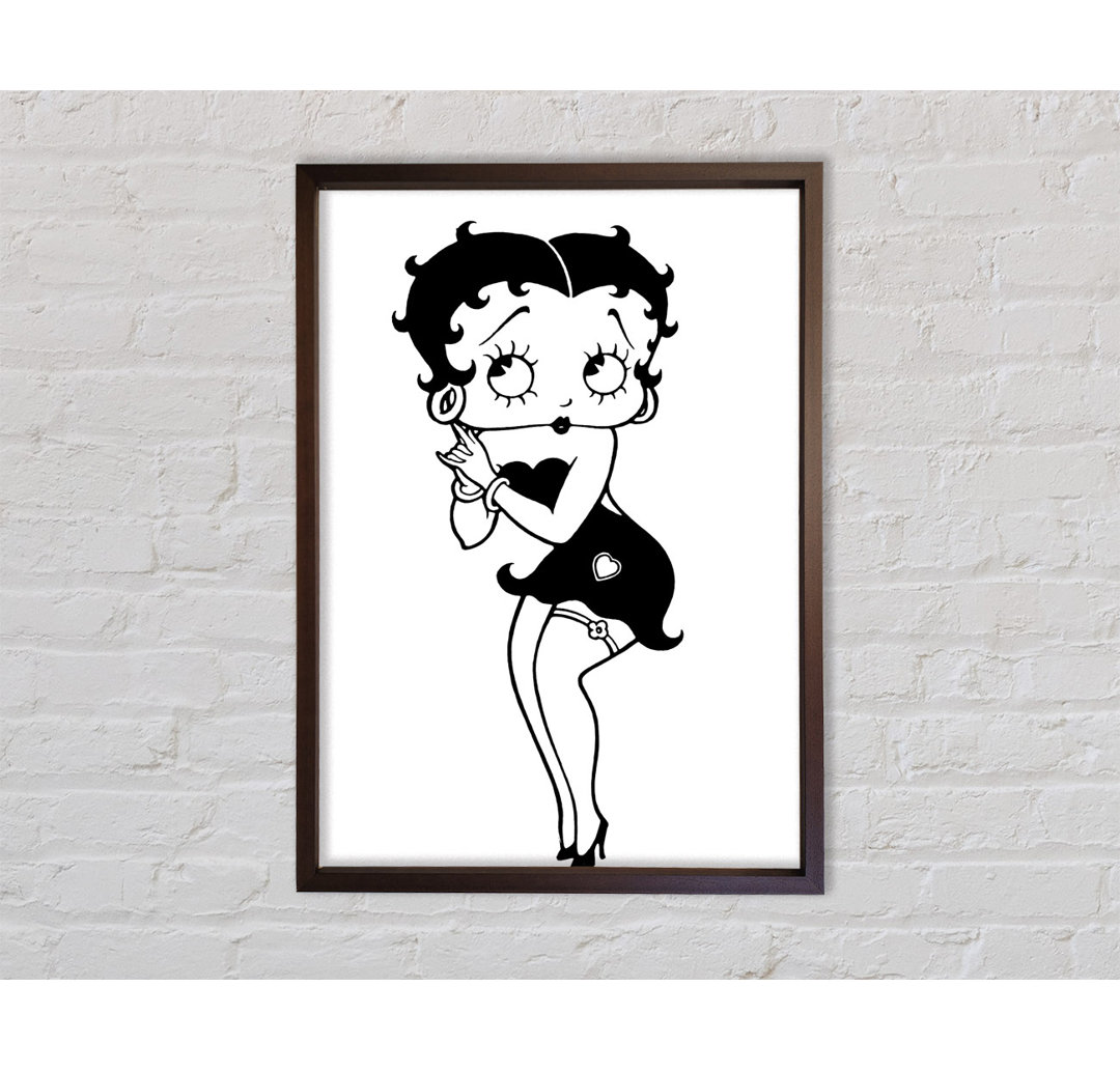 Betty Boop Liebesherz - Druck