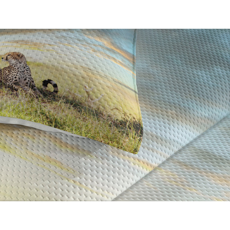 Eclectic Polyester Coverlet, King Bedspread + 2 Shams