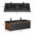 48'' Wall-Mount Double Bathroom Vanity With Resin Top-117167519