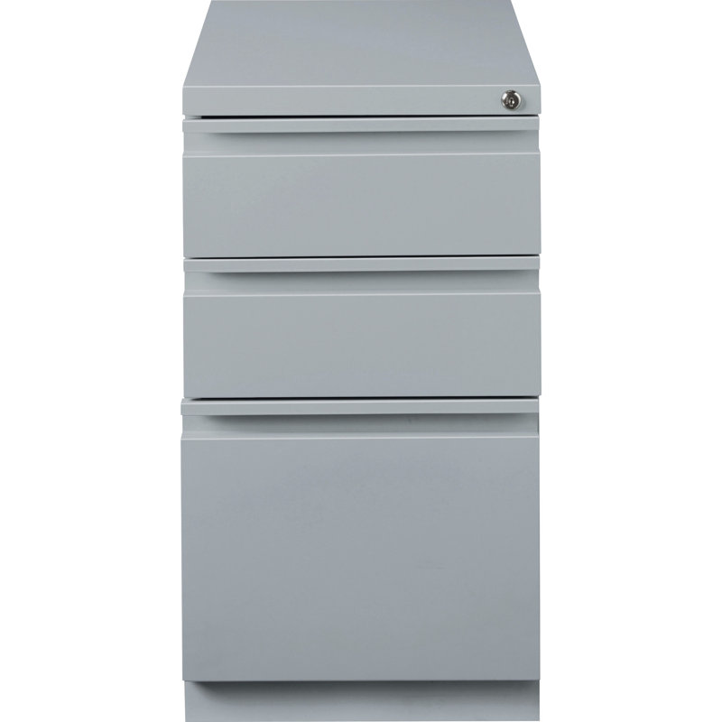 Pabel 20" Bbf Mobile Pedestal File-Charcoal, Gray