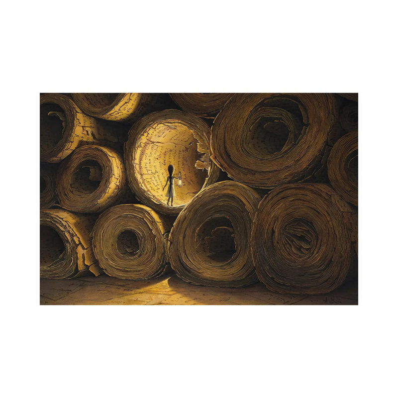 Must Find The Meaning Of All This by Adrian Borda - Wrapped Canvas Print, 20.32cm H x 30.48cm W x 1.91cm D