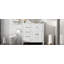 Meuble-lavabo 36 po avec lavabo, lavabo en céramique, tiroir coulissant, 3 tiroirs latéraux, tablette réglable-115898884