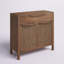 Commode d'appoint tissée 2 portes Bracha