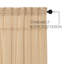 Rideau de douche simple 100% coton Vassallo-36426443