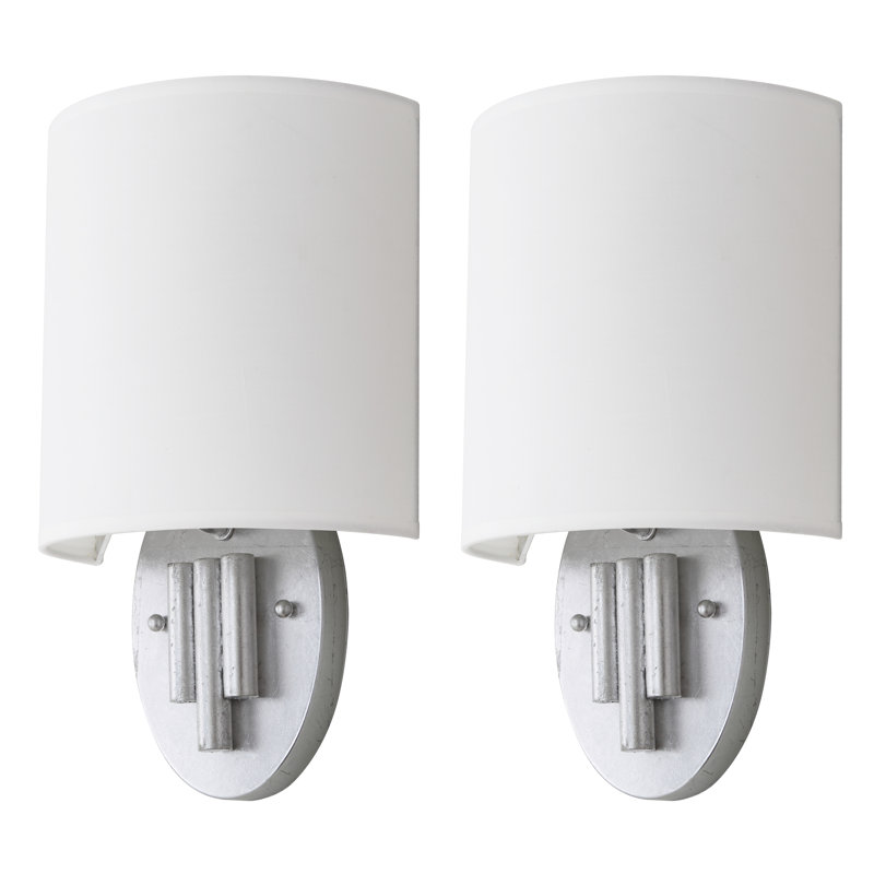 Arthur Iron Flush Mounted Sconce, Silver