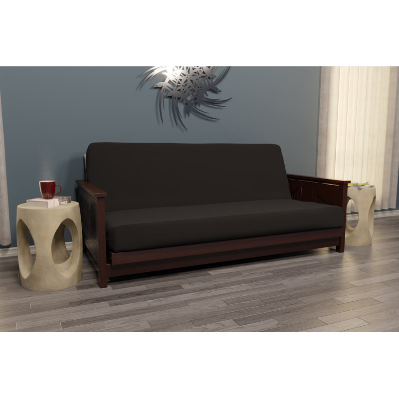 Cadre du futon, H 41 po x l 85,5 po x P 42 po, Cerisier foncé