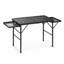 Table de camping rectangulaire en aluminium résistant aux intempéries de 24,4 po x P 53,9 po avec ailes pliables pour l'extérieur