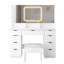 Ensemble de coiffeuse avec 3 miroirs et lumières DEL-146347862-146347865