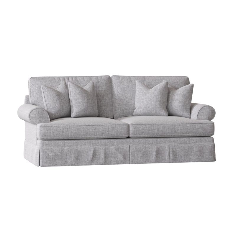 Brookner Upholstered 91'' Sofa, Zuma Pumice Textured Linen
