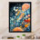 «Colorful Ink River Microscopic Fantasia 4 - Abstract Shapes», art mural