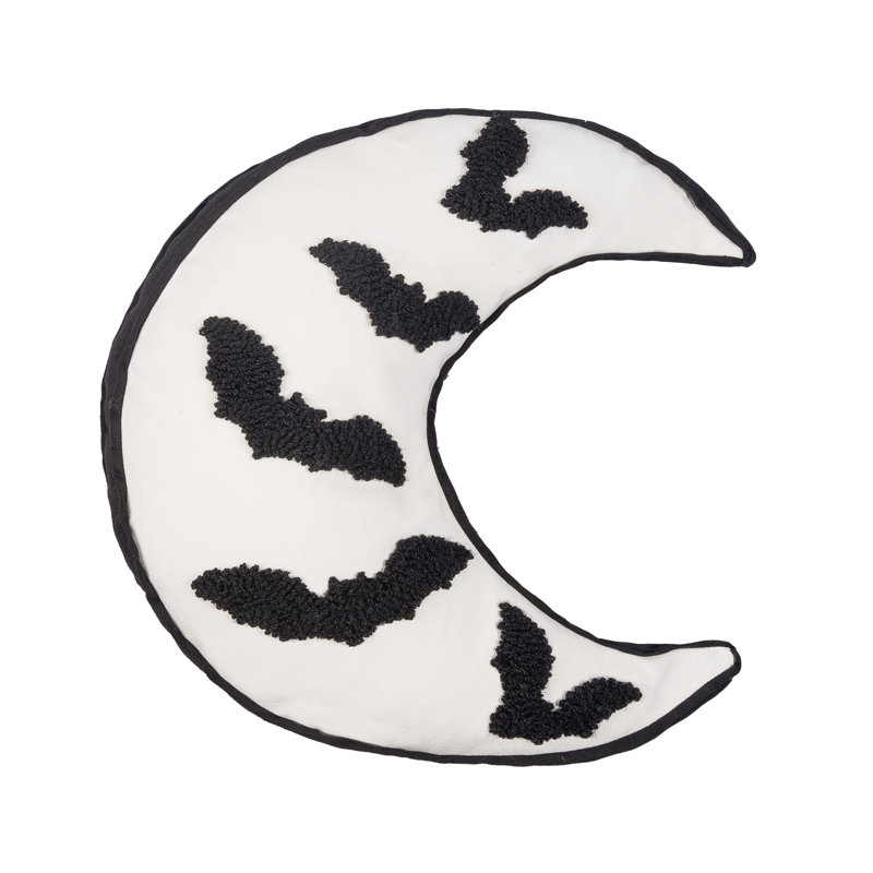 Moon Bats Shaped Halloween Throw Pillow