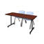 Table de formation en T Nick Nick, chaises empilables 2 M-72466080-32701887-32701886