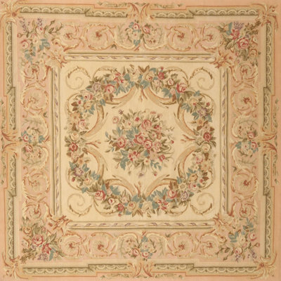 Tapis oriental beige / vert / rouge Schwanda