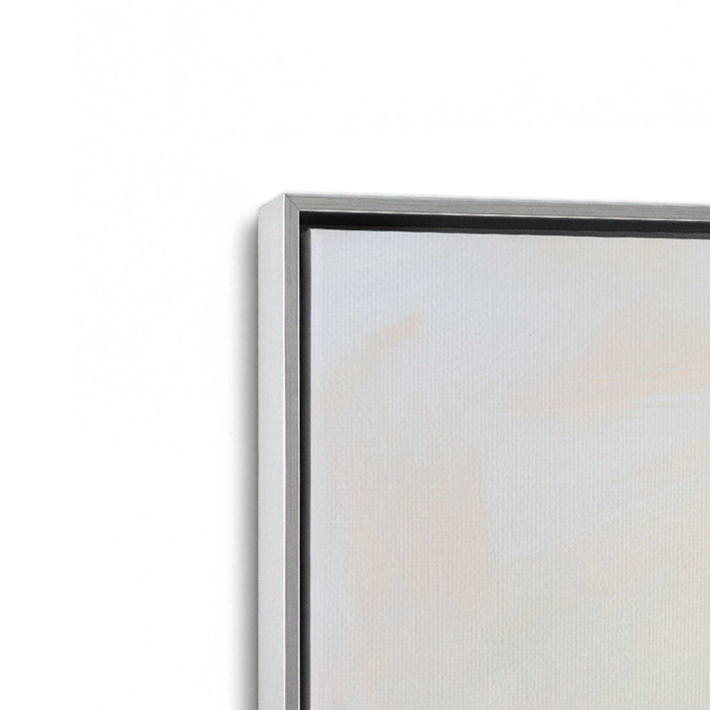 Dawn's Soft Light - ensemble de 2, H 17 po x l 34 po, Cadre flottant en chrome poli