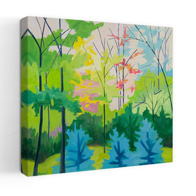 Paysage n ° 3 contemporain lavande abstrait, art de la nature