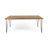 Vikesha Acacia Solid Wood Top Metal Base Dining Table