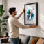 Swan in Splendour Modern - Framed Print-1627531821-1627531817