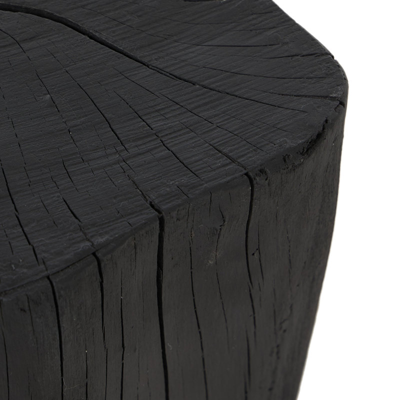 Amiko End Table-Black Resin