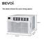 Bevoi 12,000 Btu Easycool Window Air Conditioner With Remote 115V In White