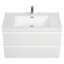 Meuble-lavabo flottant avec lavabo, meuble-lavabo mural avec lavabo en résine